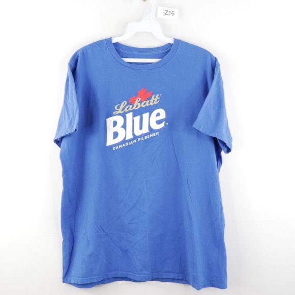 Vintage Labatt Blue Canadian Pilsener Beer Shirt - Picture 1 of 8